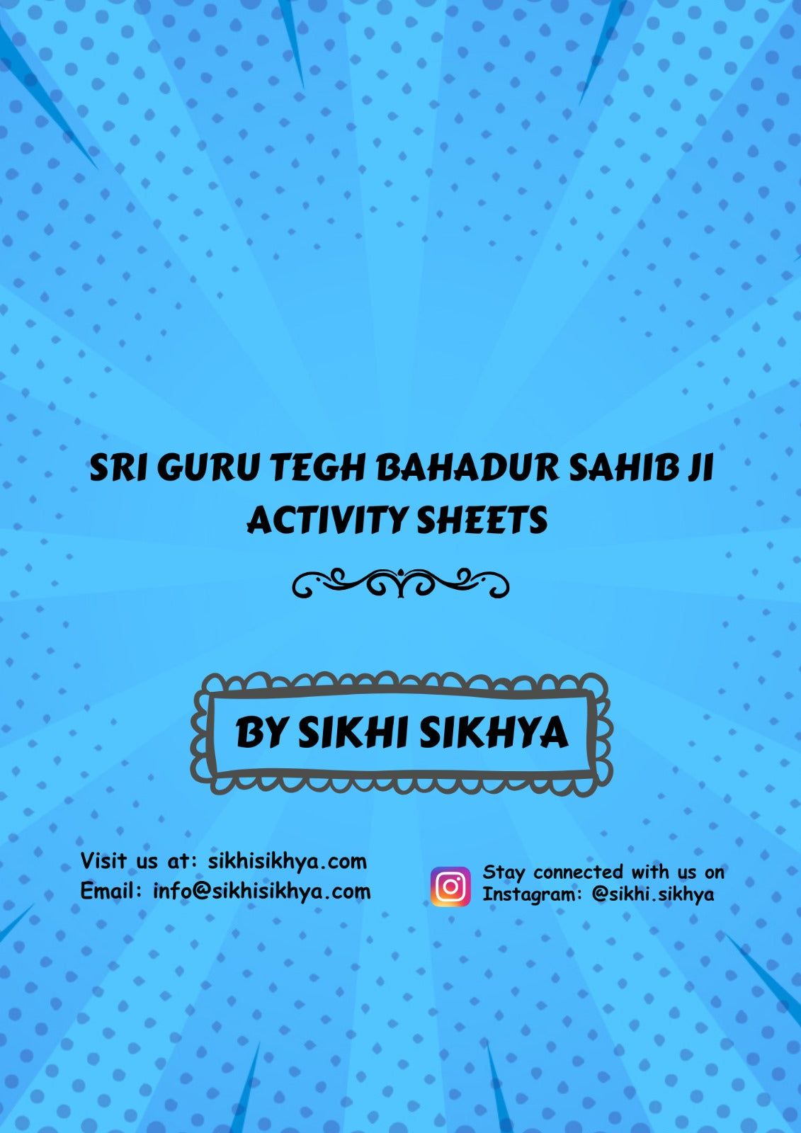 Worksheets for Sri Guru Tegh Bahadur Sahib ji Shaheedi