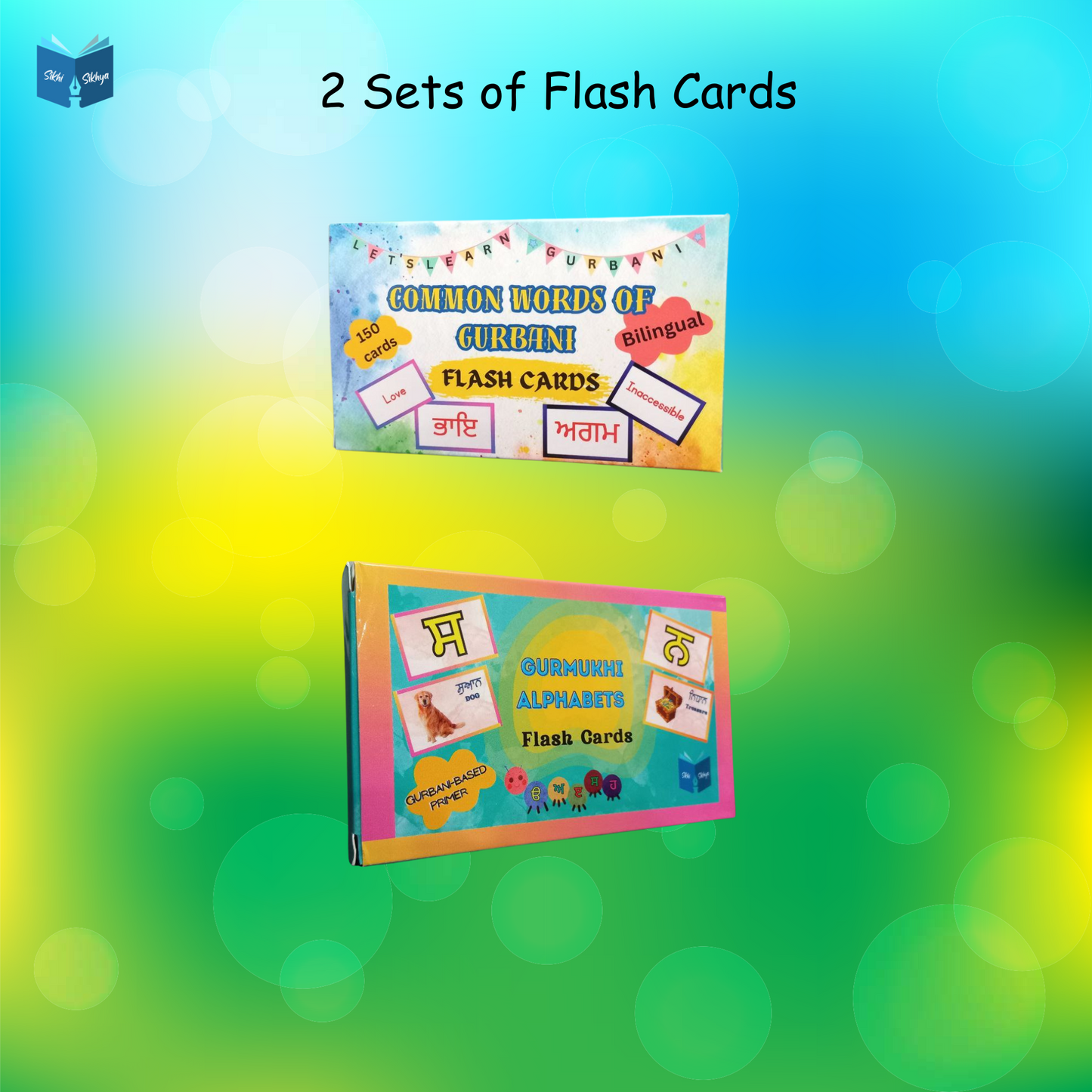 Gurmukhi Flash Cards - 2 Sets of Flash Cards
