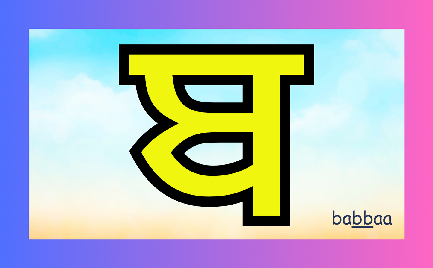 Gurmukhi Alphabets Flashcard set